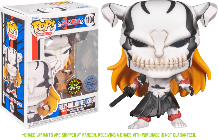 Fully-Hollowfied Ichigo (Chase Edition, Glow in the Dark) #1104 Bleach Pop! Vinyl (Pre-Owned)