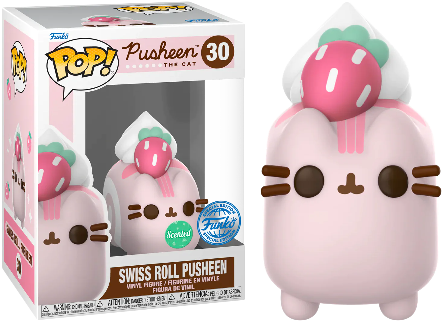 Swiss Roll Pusheen (Scented) #30 Pusheen the Cat Pop! Vinyl (Special Edition)