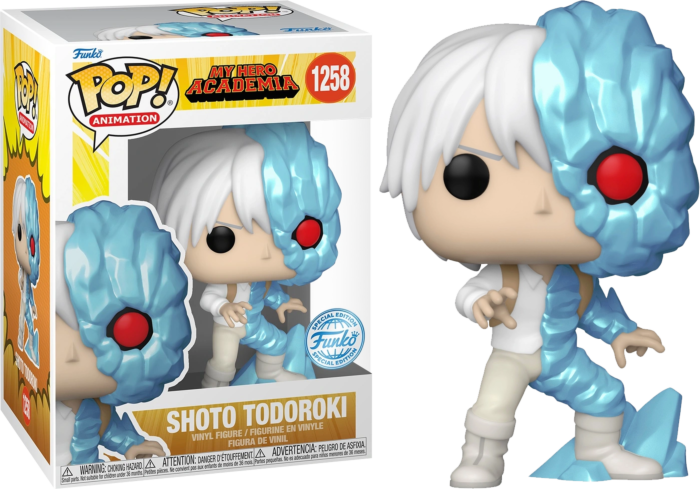 Ice Shoto Todoroki w/ Glow Chase #1258 My Hero Academia Pop! Vinyl PRE-OWNED