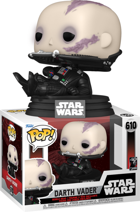 Darth Vader (Unmasked) 40th Anniversary #610 Star Wars Episode VI: Return of the Jedi Pop! Vinyl