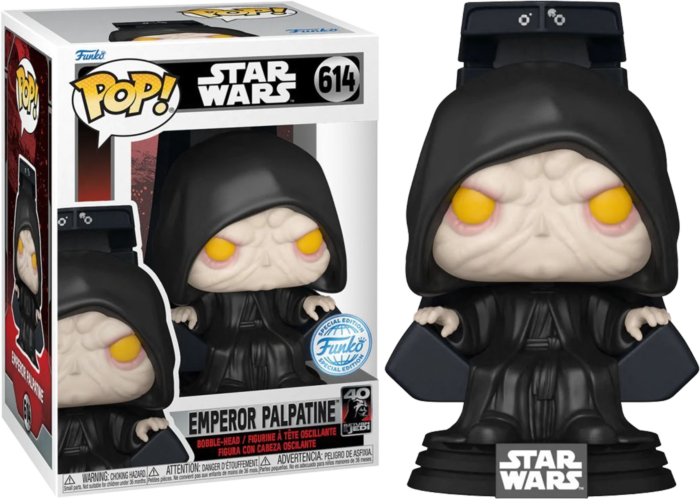 Emperor Palpatine on Throne 40th Anniversary #614 Star Wars Episode VI: Return of the Jedi Pop! Vinyl (Special Edition)