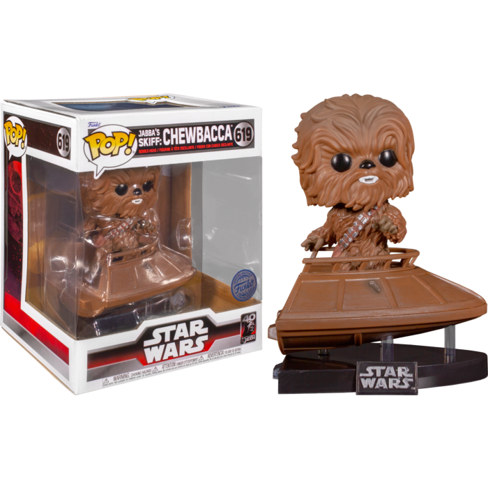 Chewbacca Jabba's Skiff - 40th Anniversary #619 Star Wars Episode VI: Return of the Jedi Pop! Vinyl (Build-A-Scene Deluxe Special Edition)