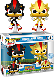 Sonic the Hedgehog - Shadow & Super Shadow Glow-in-the-Dark Pop! Vinyl Figure 2-Pack