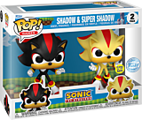 Sonic the Hedgehog - Shadow & Super Shadow Glow-in-the-Dark Pop! Vinyl Figure 2-Pack