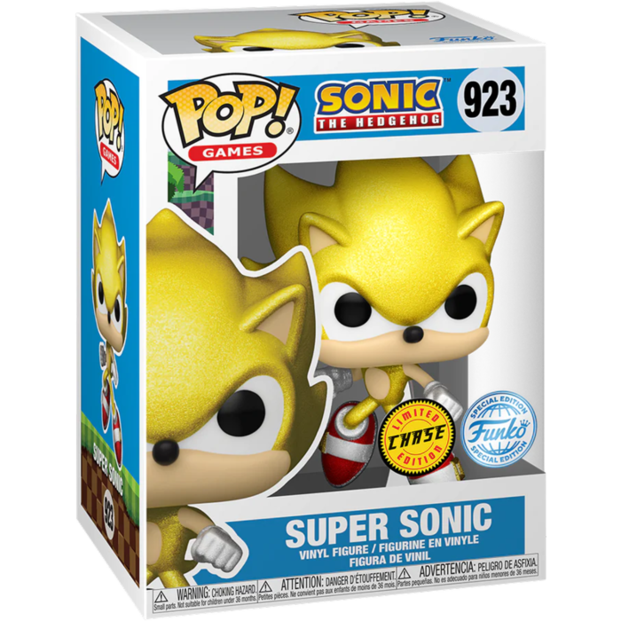 Super Sonic CHASE #923 Sonic the Hedgehog Pop! Vinyl Figure