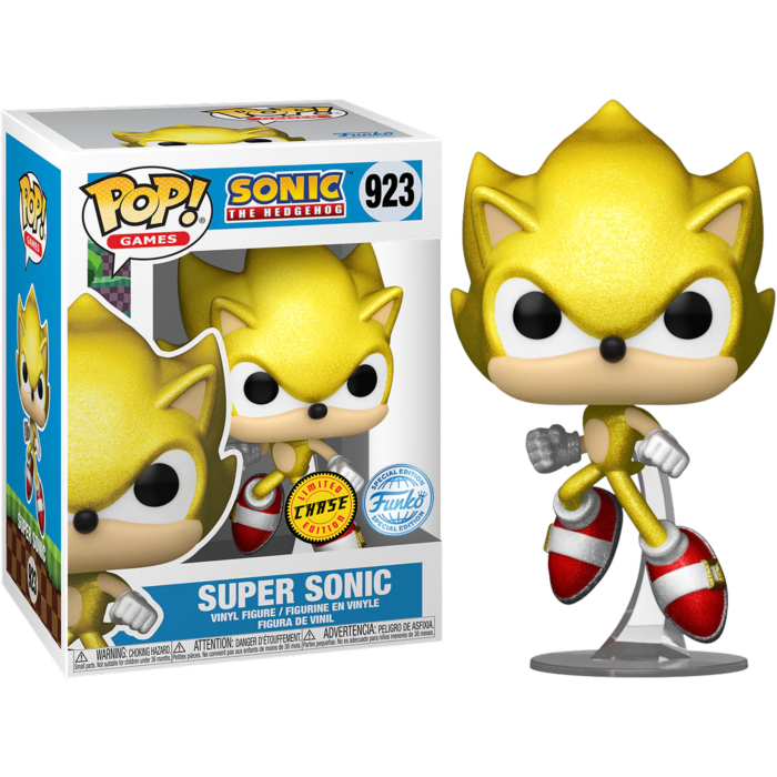 Super Sonic CHASE #923 Sonic the Hedgehog Pop! Vinyl Figure