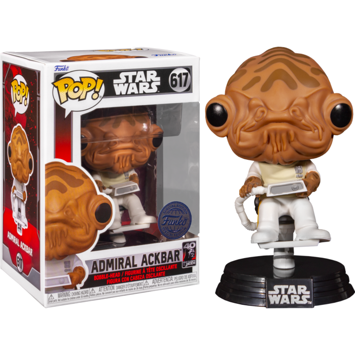 Admiral Ackbar 40th Anniversary #617 Star Wars Episode VI: Return of the Jedi Pop! Vinyl (Special Edition)