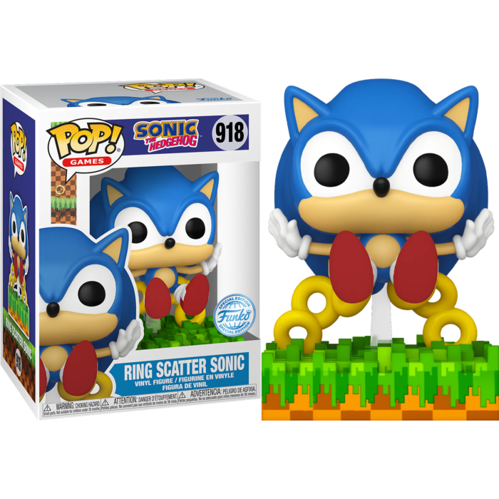 Ring Scatter Sonic #918 Sonic the Hedgehog Pop! Vinyl Figure