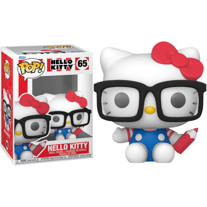 Hello Kitty with Glasses (Flocked) (Special Edition) #65 Hello Kitty Pop! Vinyl