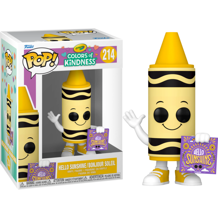 Crayola - Hello Sunshine Yellow Crayon Pop! Vinyl Figure