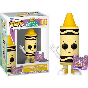 Crayola - Hello Sunshine Yellow Crayon Pop! Vinyl Figure