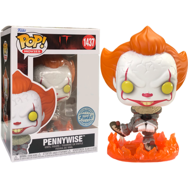 Pennywise (Chase Edition, Glow in the Dark) #1437 It (2017) Pop! Vinyl (Pre-Owned)