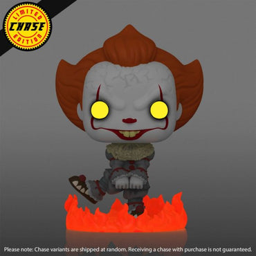 Pennywise (Chase Edition, Glow in the Dark) #1437 It (2017) Pop! Vinyl (Pre-Owned)