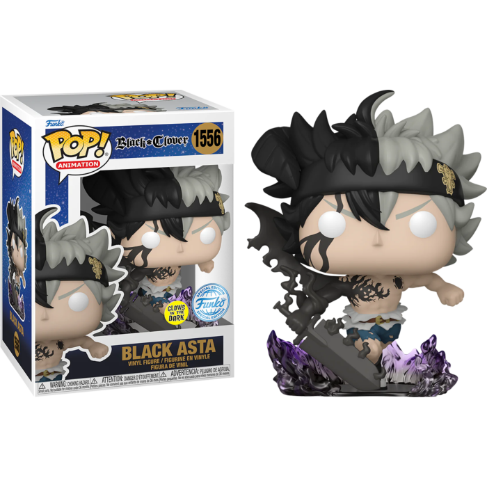 Black Clover - Black Asta Glow-in-the-Dark Pop! Vinyl Figure