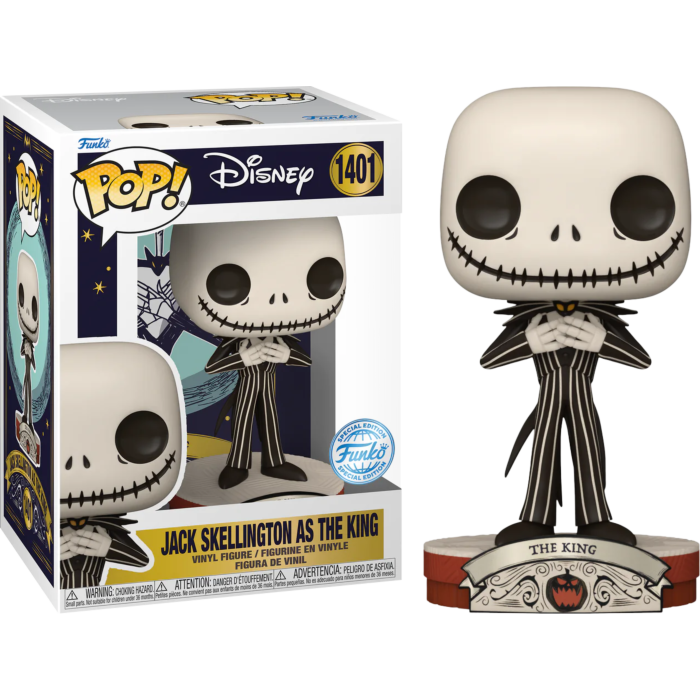 The Nightmare Before Christmas - Jack Skellington as the King Pop! Vinyl Figure