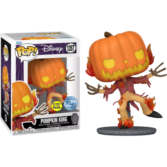 The Nightmare Before Christmas - Pumpkin King 30th Anniversary Glow-in-the-Dark Pop! Vinyl Figure