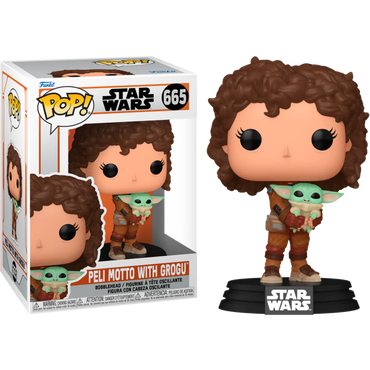 Star Wars: The Mandalorian - Peli Motto with Grogu Pop! Vinyl Figure