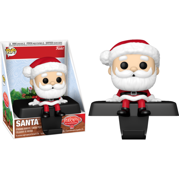 Rudolph the Red-Nosed Reindeer - Santa Pop! Edge-Sitter Stocking Hanger Vinyl Figure