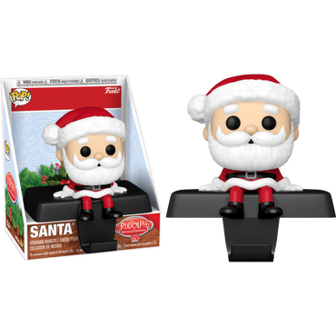 Rudolph the Red-Nosed Reindeer - Santa Pop! Edge-Sitter Stocking Hanger Vinyl Figure