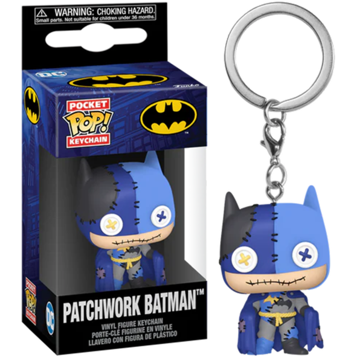 DC Comics - Patchwork Batman Pocket Pop! Keychain