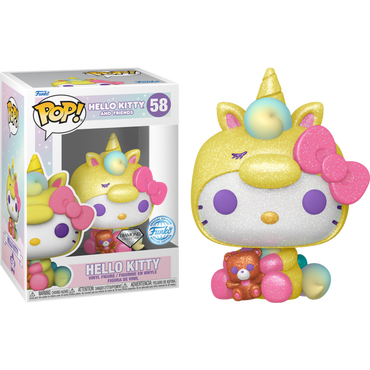 Hello Kitty #58 Hello Kitty Unicorn Diamond Glitter Pop! Vinyl