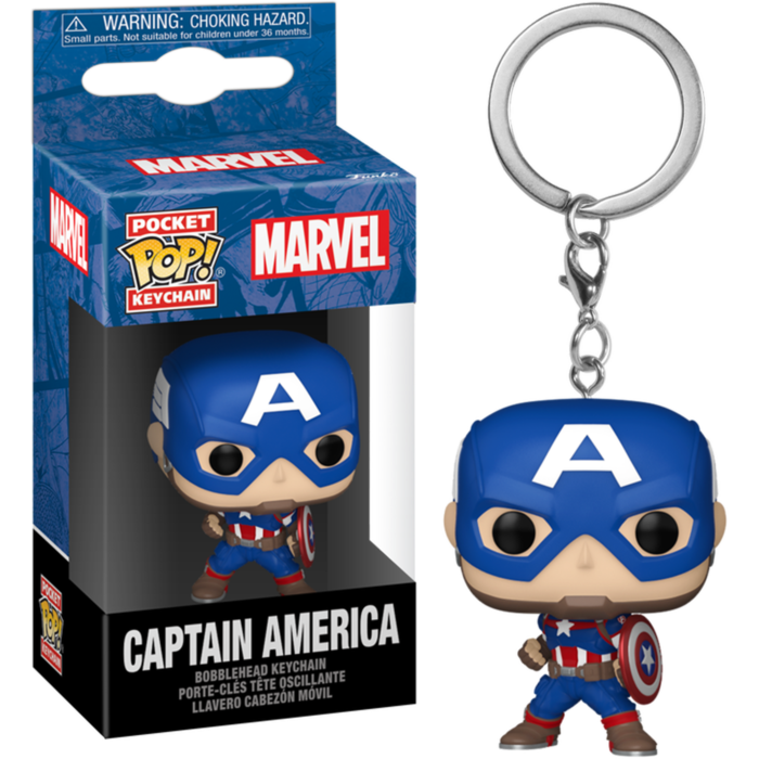 Marvel Comics: New Classics - Captain America Pocket Pop! Keychain