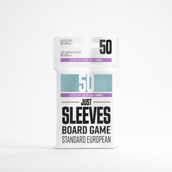 Gamegenic Just Sleeves - Size Code PURPLE - Standard European Sized (59mm x 91mm) (50 Sleeves Per Pack)
