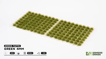 Gamers Grass - Tufts: Green 4mm (Small)