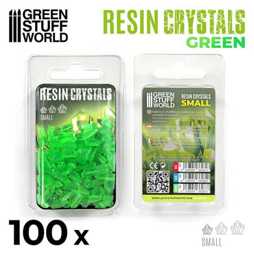 GREEN Resin Crystals - Small - Green Stuff World