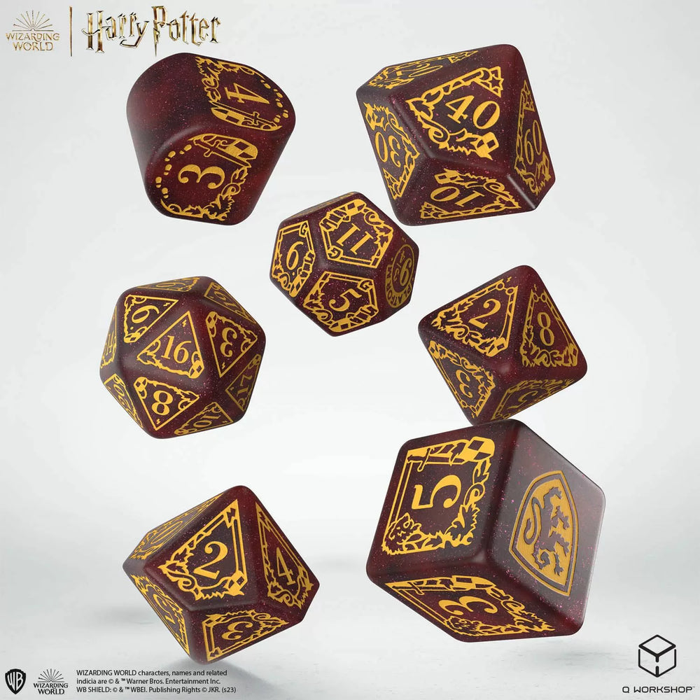 Q Workshop Harry Potter Modern Dice Set - Gryffindor - Red Dice Set 7