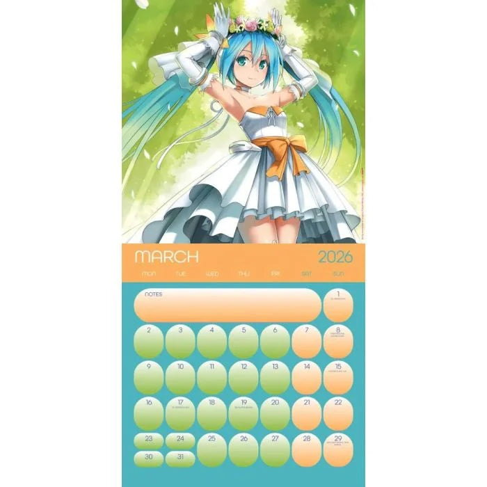Hatsune Miku - 2026 Square Wall Calendar