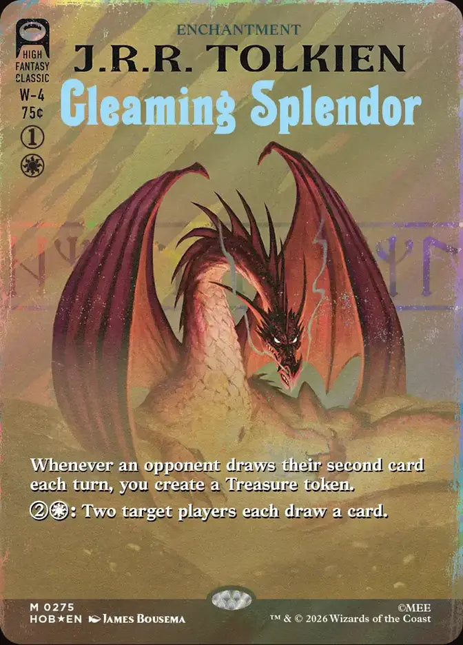 Gleaming Splendor (Borderless) (Surge Foil) [The Hobbit] - LOCAL PICK UP ONLY
