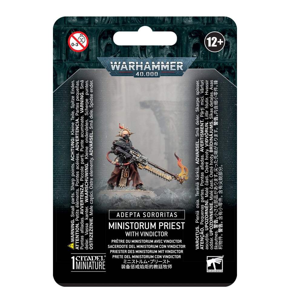 Warhammer 40,000: Adepta Sororitas - Ministorum Priest With Vindictor