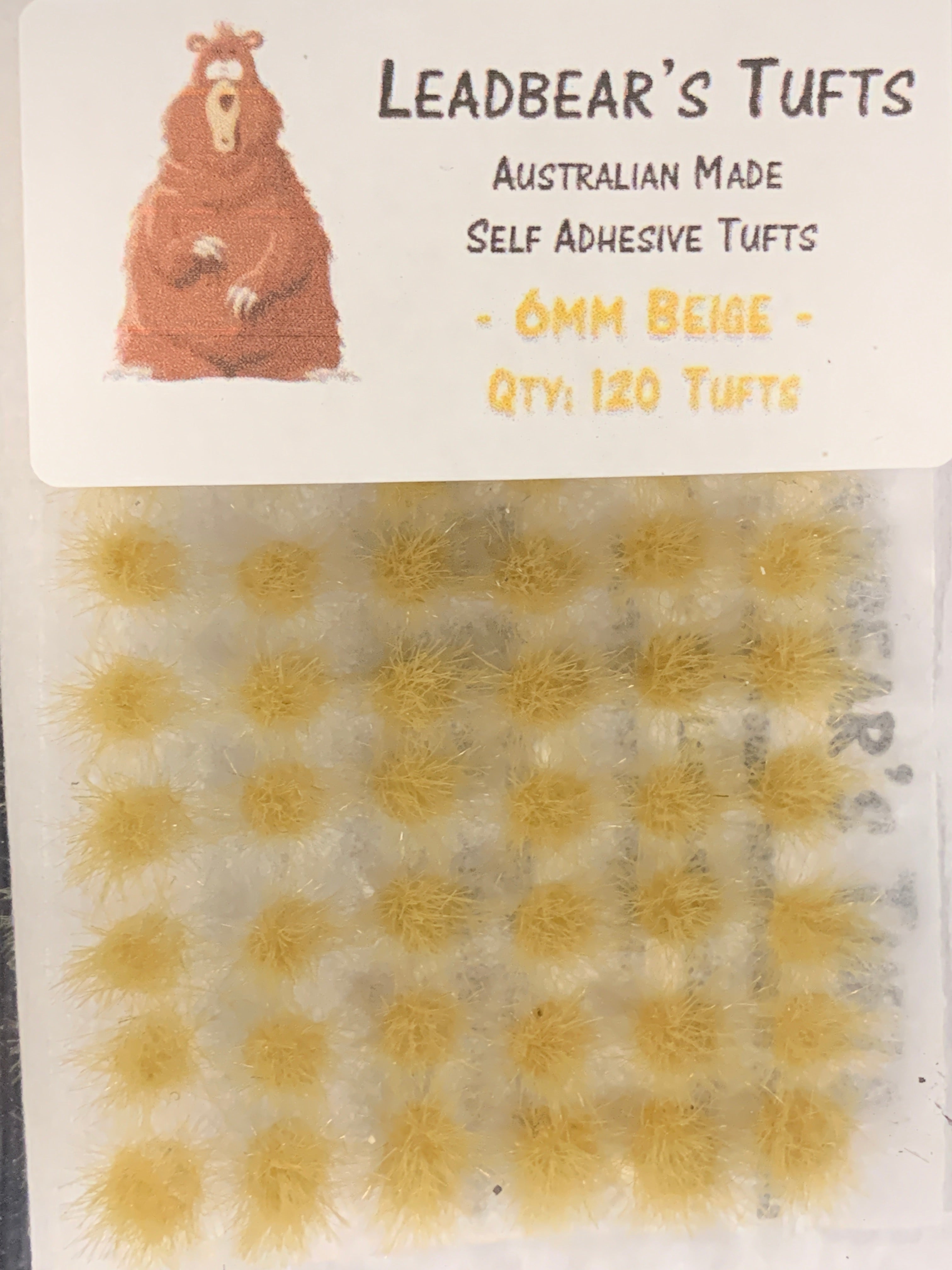 Leadbear's Tufts Beige 6mm