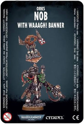 Warhammer 40,000: Orks - Ork Nob with Waaagh! Banner