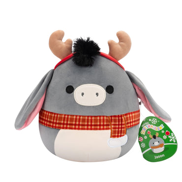 Squishmallows Christmas Jason The Donkey With Antlers 7.5" Plush