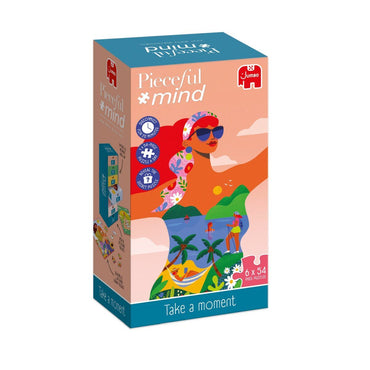 Puzzle - Jumbo - Pieceful Mind - Take a Moment, 6 x 54pc Puzzles