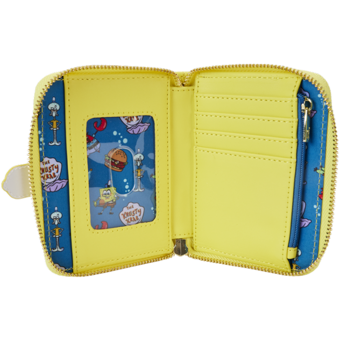 Spongebob Squarepants - 25th Anniversary Spongebob 4" Faux Leather Zip-Around Wallet