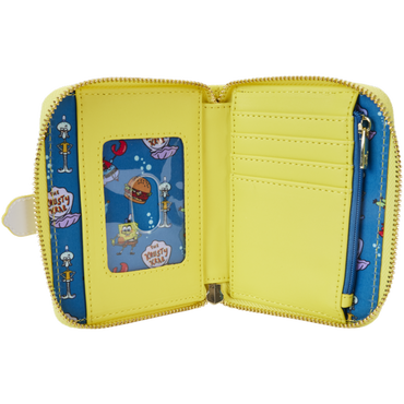 Spongebob Squarepants - 25th Anniversary Spongebob 4" Faux Leather Zip-Around Wallet