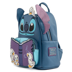 Lilo & Stitch - Stitch Storytime Ducklings 10” Faux Leather Mini Backpack