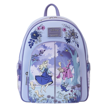 Sleeping Beauty (1959) - 65th Anniversary Floral Scene 12" Faux Leather Mini Backpack