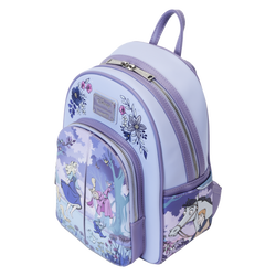 Sleeping Beauty (1959) - 65th Anniversary Floral Scene 12" Faux Leather Mini Backpack