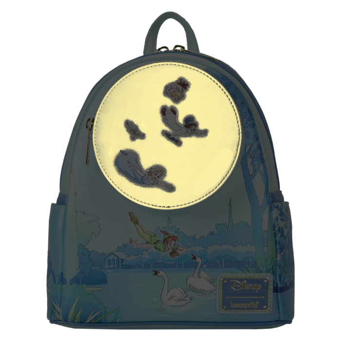 Peter Pan (1953) - You Can Fly Glow in the Dark 10" Faux Leather Mini Backpack