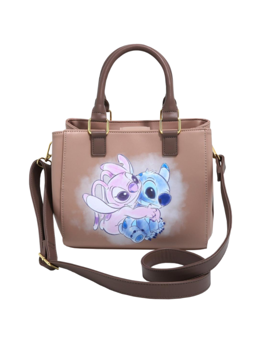 Lilo & Stitch - Stitch & Angel 8” Faux Leather Crossbody Bag