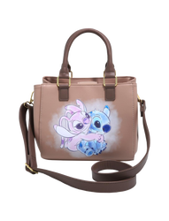 Lilo & Stitch - Stitch & Angel 8” Faux Leather Crossbody Bag