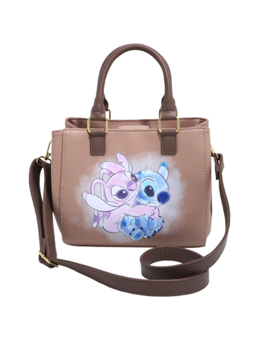 Lilo & Stitch - Stitch & Angel 8” Faux Leather Crossbody Bag