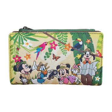 Disney - Mickey & Friends Jungle 4" Faux Leather Flap Wallet