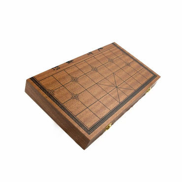 LPG Wooden Chinese Chess Set - 36 cm Foldable Board