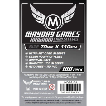 Mayday - Magnum Silver Sleeve - 70mm X 110mm - 100 Pack