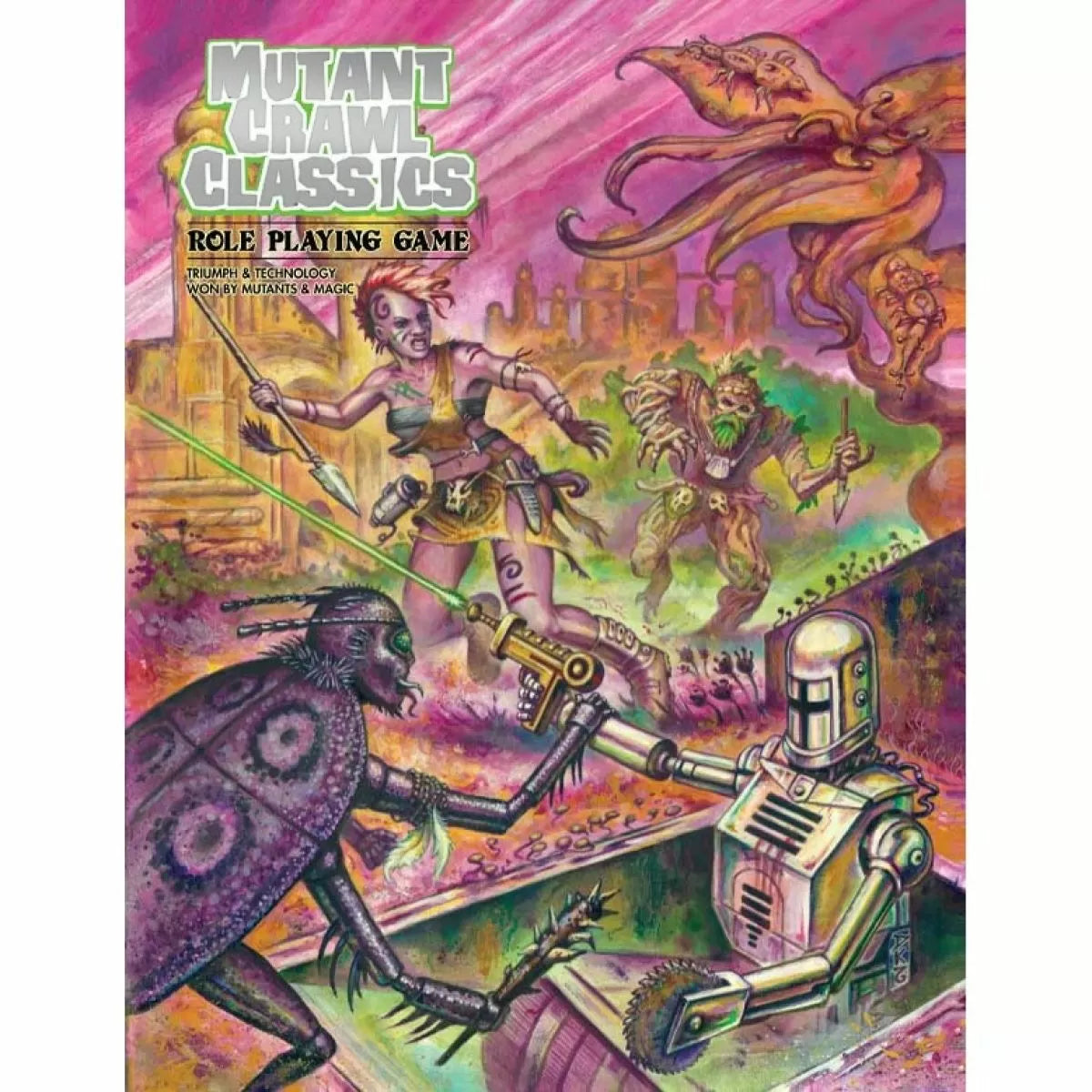 Mutant Crawl Classics Core Rulebook Softcover Edition